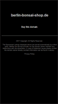Mobile Screenshot of berlin-bonsai-shop.de